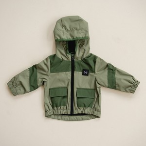 Kids Ramsey Rain Jacket - Olive + Scout - 1 of 4