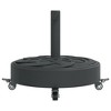 vidaXL Parasol Base Black Polyethylene and concrete base, iron tube - 4 of 4