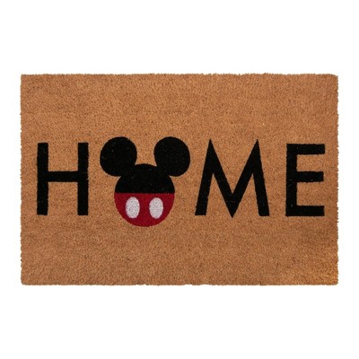 Disney 1'5"x2'5" Mickey Home Coir Doormat Natural