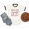 Simply Sage Market Women's Making Spirits Bright Short Sleeve Ringer Tee - 3 of 4