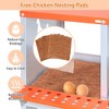 ELJGET 3-10 Compartment Chicken Nesting Box, Wall Mount Metal Coop Egg Storage, Heavy Duty Chicken Laying Box, Large Chicken Coop Box for Chicken Hen - 2 of 4