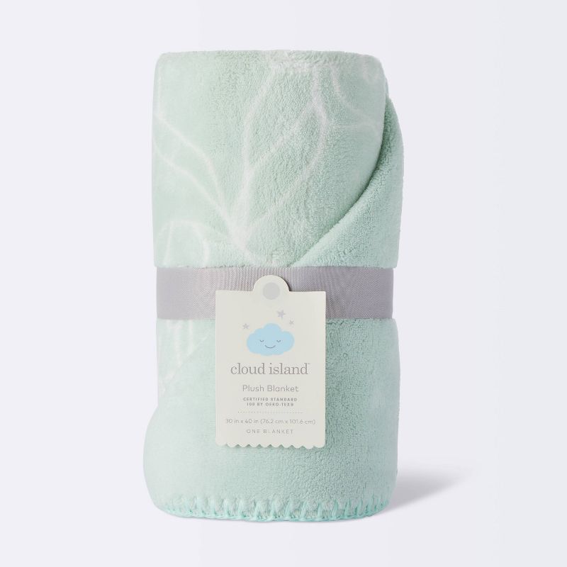 Plush Baby Blanket - Green Line Floral - Cloud Island&#8482;, 5 of 6