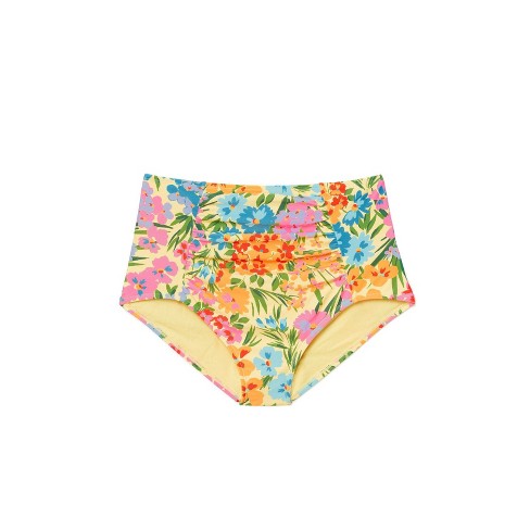 Adore Me Women's Shelby High Waisted Swimwear Bottom 4x / Tossed ...