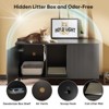 Bestier 47"Hidden Cat Litter Box Enclosure Cat Washroom Furniture Cat House with Litter Mat, TV Stand for TVs up to 55''for Living Room, Bedroom - 2 of 4