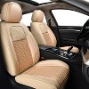 Coverado Car Seat Covers Full Set Faux Leather Seat Protectors - 2 of 4