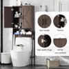 Over The Toilet Storage Cabinet with 2-Door Design, Bathroom Organizer - 3 of 4