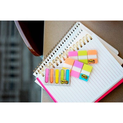 Post-it 60ct .47&amp;#34; Wide Flags with On-the-Go Dispenser - Electric Glow Collection
