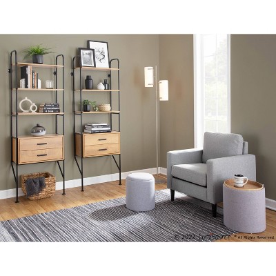 Pearl Silver Upholstered Accent Chair with Wood Legs