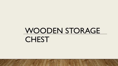 Antique Black Tapered Leg Accent Storage Chest