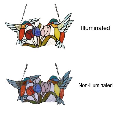 Nectar Tiffany-Style Multicolor Stained Glass Window Panel