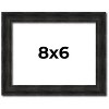 PosterPalooza | 8x6 Thin Barnwood Picture Frame, UV Acrylic, 2 Finishes - Grey and Black - 2 of 4