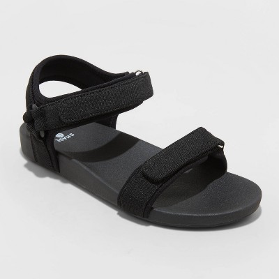 womens black athletic sandals