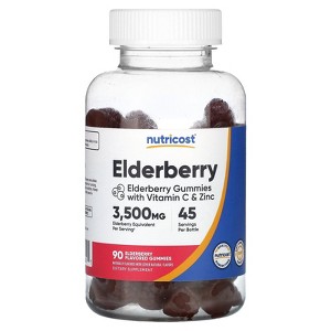 Nutricost Elderberry, 90 Flavored Gummies - 1 of 2