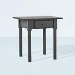 Wood Turned Leg Accent Table with Drawer - Black - Hearth & Hand™ with Magnolia