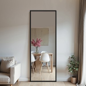 MAYEERTY Full Length Mirror, Floor Standing Mirror with Stand, Wall Mounted Hanging - 1 of 4