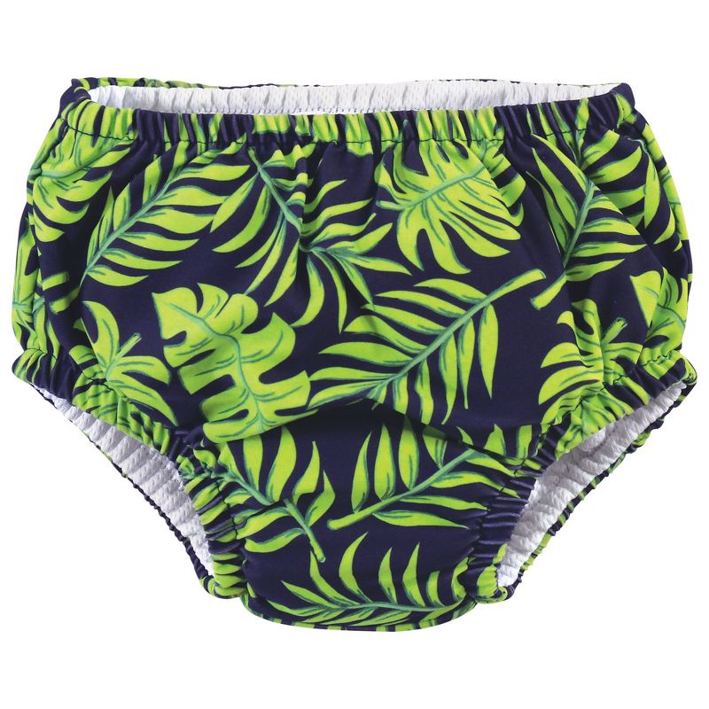Hudson Baby Infant and Toddler Boy Swim Diapers, Tropical Leaves, 4 of 6