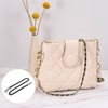 Unique Bargains PU Leather Handbag DIY Accessories Iron Flat Purse Chain Strap 2 Pcs - 3 of 3