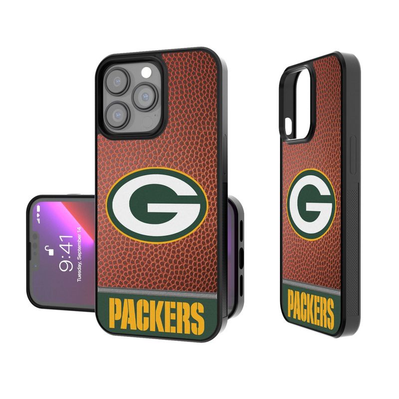 Keyscaper Green Bay Packers Football Wordmark Bump Phone Case, 1 of 7