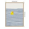 Amanti Art Yellow Duck Afloat by Little Dean Framed Canvas Wall Art - 3 of 4