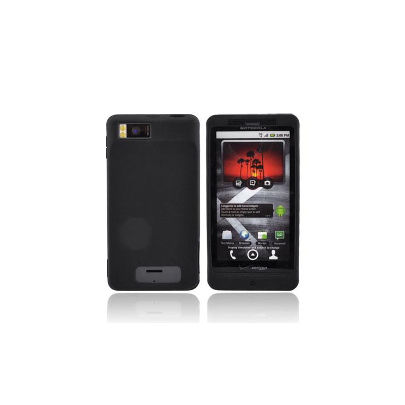 OEM Motorola Droid X Silicone Skin Case MOTDRDXSILB (Black) (Bulk Packaging), 1 of 2
