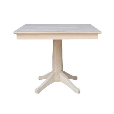 International Concepts 36 inches x 36 inches Square Top Pedestal Table  - 29.9 inchesH