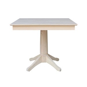 International Concepts 36 inches x 36 inches Square Top Pedestal Table  - 29.9 inchesH - 1 of 4