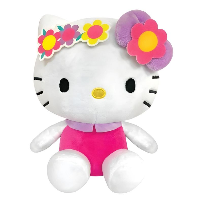 Fiesta Sanrio Hello Kitty With Flower Headband 8.5 Inch Plush, 1 of 5