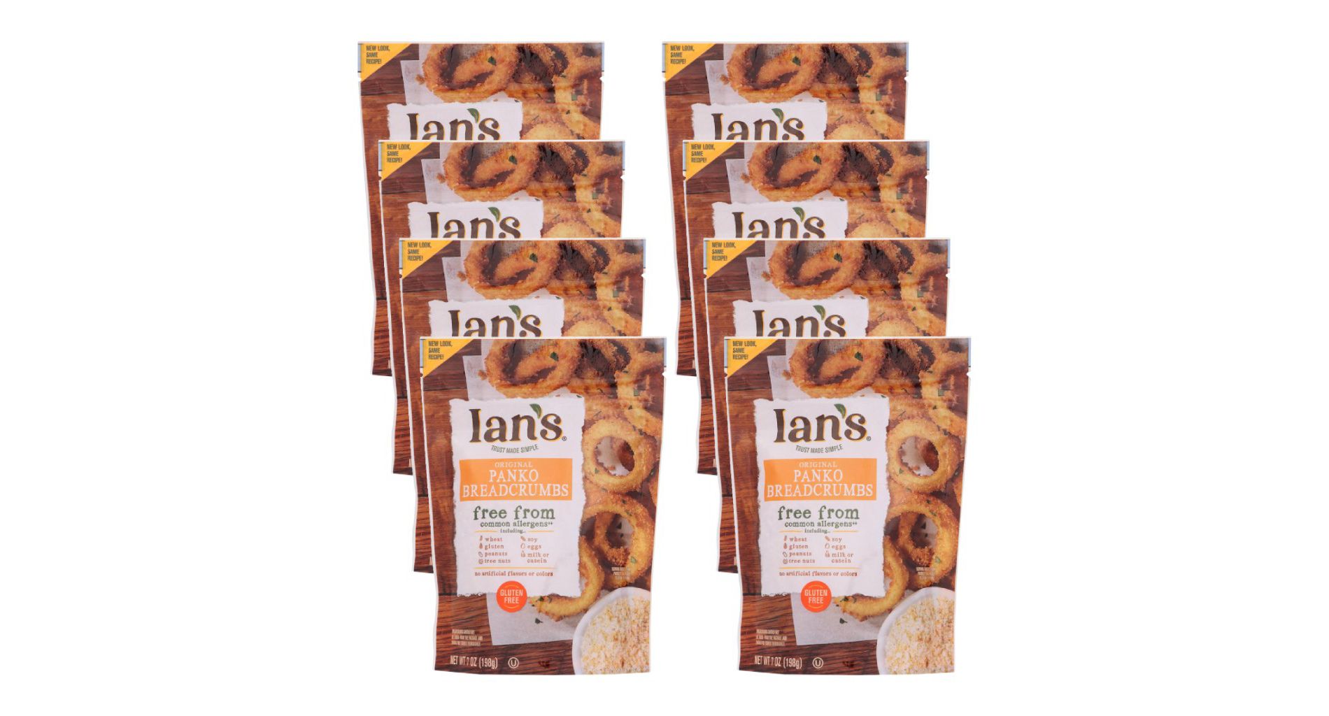Ian's Natural Foods Original Panko Breadcrumbs Gluten Free - Case of 8/7 oz