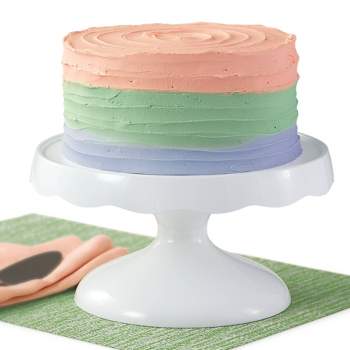  The Upper Kitchen Cake Spinner – Best Cake Spinner Turntable  for Decorating, Tall Spinning Cake Stand for Decorating, Rotating Cake  Stand, Small Revolving Cake Stand, White Cake Decorating Stand : Home