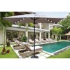 CAVINAS 10x6.5 FT Rectangle Beach Style Patio Umbrella Lights for Evenings, Sandproof Tan Shade for Garden (Base Sold Separately) - 2 of 4