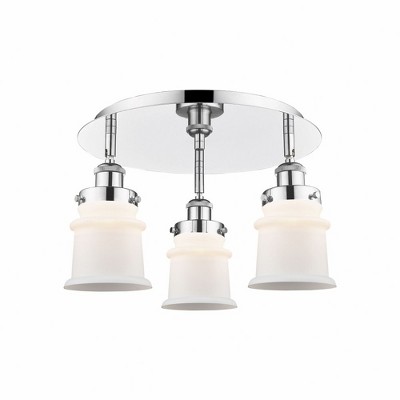 Canton - 3 Light Flush Mount In Industrial Style-9 Inches Tall and 17 Inches Wide