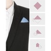 INSPIRE CHIC Men's Cotton Solid Color Formal Suit Pocket Squares - 3 of 4