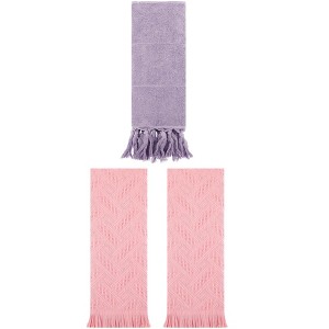 REGALWOVEN 3 Packs Cotton Soft Absorbent Boho Turkish Decorative Hand Towels - 1 of 4