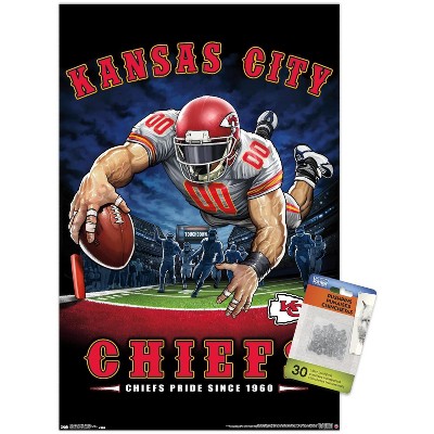 NFL Kansas City Chiefs - Mascot K. C. Wolf 20 Wall Poster, 14.725 x  22.375 