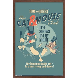 Trends International Tom And Jerry - Cat And Mouse Club Framed Wall Poster Prints - 1 of 4