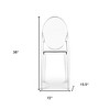 HomeRoots Clear Dining Side Chair - 3 of 4