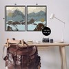 Stupell Industries Mountain Range over Abstract 2pc Framed Giclee Art Set - 3 of 4