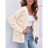 Whizmax Women's Crochet Cardigan Lightweight Long Sleeve Hollow Out Kint Outwear Sweater Light Apricot L - 2 of 4