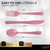 150 Pack Plastic Silverware Heavy Duty, Disposable Cutlery, 50 Spoons, 50 Forks, 50 Knives, Plastic Utensils Set for Party - SparkSettings - 2 of 4