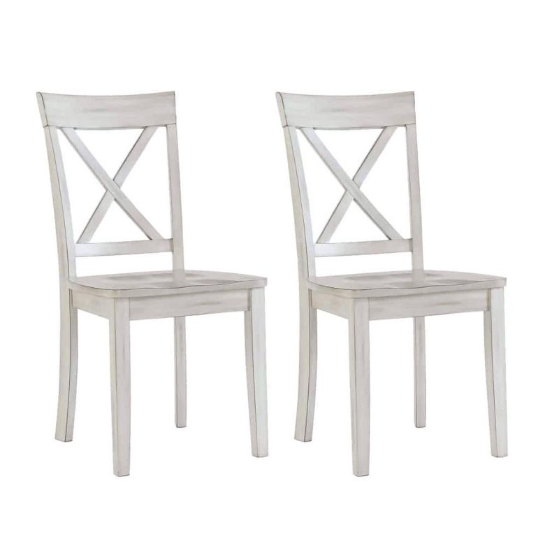 Set of 2 Jamestown Dining Chairs White - Boraam, 1 of 9