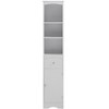TIRAMISUBEST Tall Bathroom Cabinet, Freestanding Storage Cabinet with Drawer, MDF Board, Adjustable Shelf, White - 3 of 4