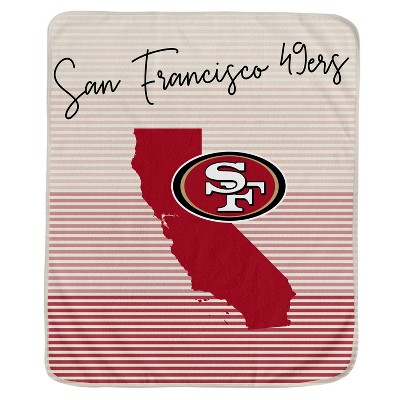 NFL San Francisco 49ers Ultra Fleece State Stripe Blanket