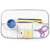 mDesign Plastic Sewing & Craft Storage Organizer Caddy Tote with Handle, Clear - 4 of 4