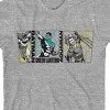 The Justice League Batman, Green Lantern, and Aquaman Youth Athletic Heather Gray Graphic Tee - 2 of 3