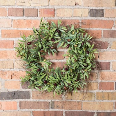Artificial Olive Leaf Wreath - Thumbnail 3