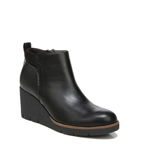 Black wedge booties store target