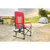 VYNXARIA Heavy Duty Camping Directors Chair ¨C Oversized & Portable with Side Table in Red! - 4 of 4