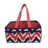 Bacati - Mix N Match Navy/Red Storage Caddy - 2 of 4