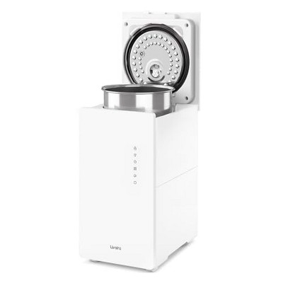 6L Stainless Steel Warm Mist Humidifier with Easy Clean, Sleep Mode & Auto-Off, Large Room Air Humidifier for Bedroom