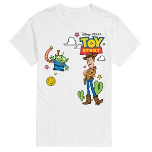 Men's - Toy Story - Woody And Alien Western Short Sleeve Graphic T-Shirt - 1 of 4